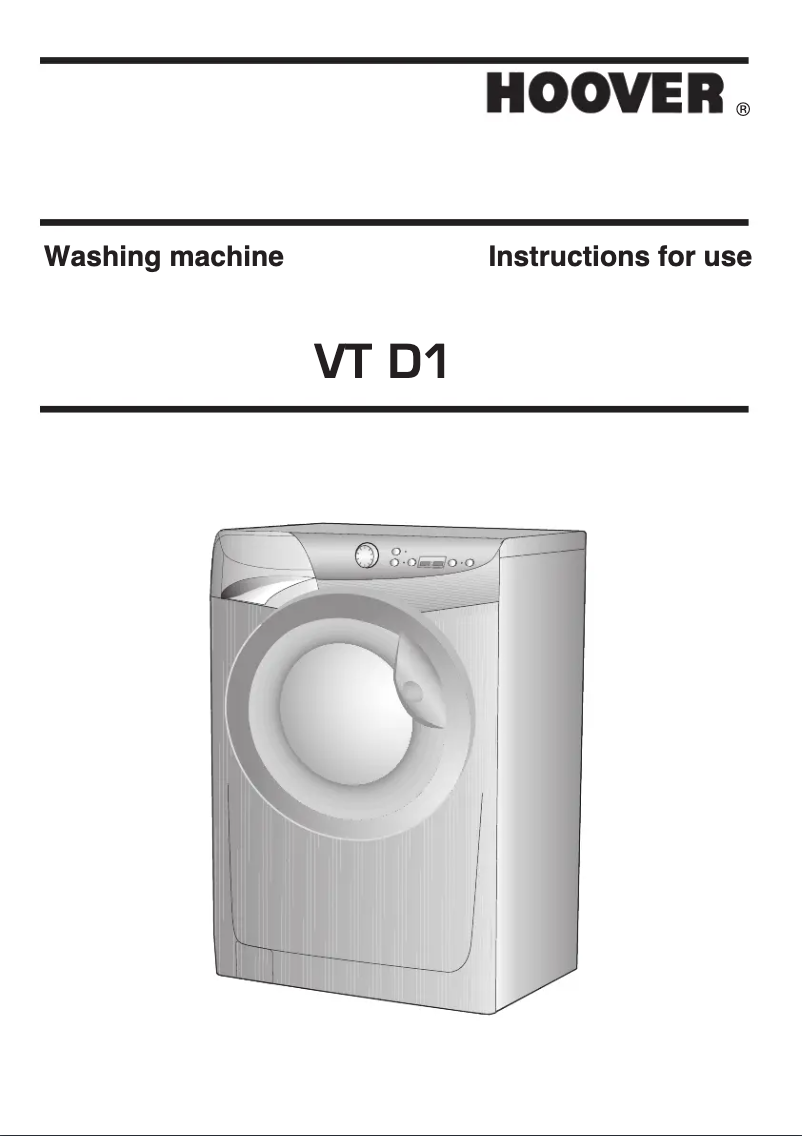 Page n°1 - Manuel utilisateur Hoover VT 710D11-OS