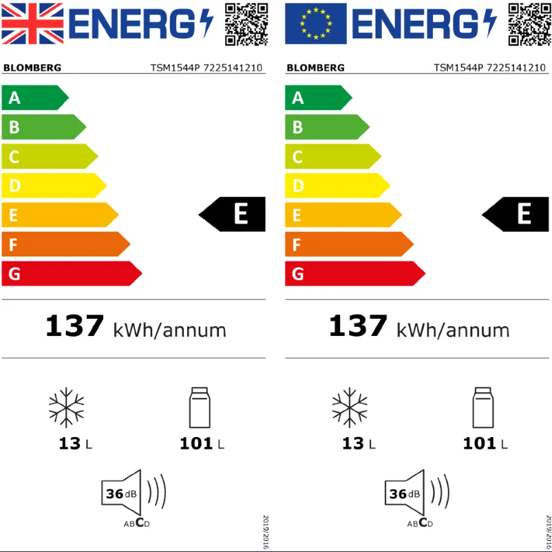Page n°1 - Label énergétique Blomberg TSM1544P