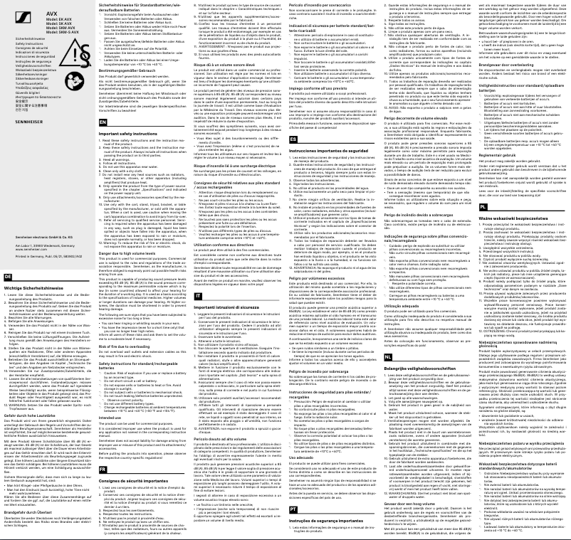 Image de la première page du manuel de l'appareil SKM AVX-835S