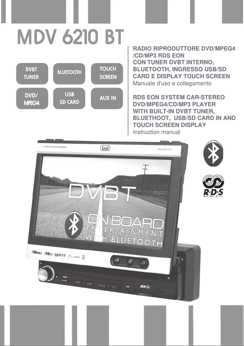 Page 1 de la notice Manuel utilisateur Trevi MDV 6210 BT