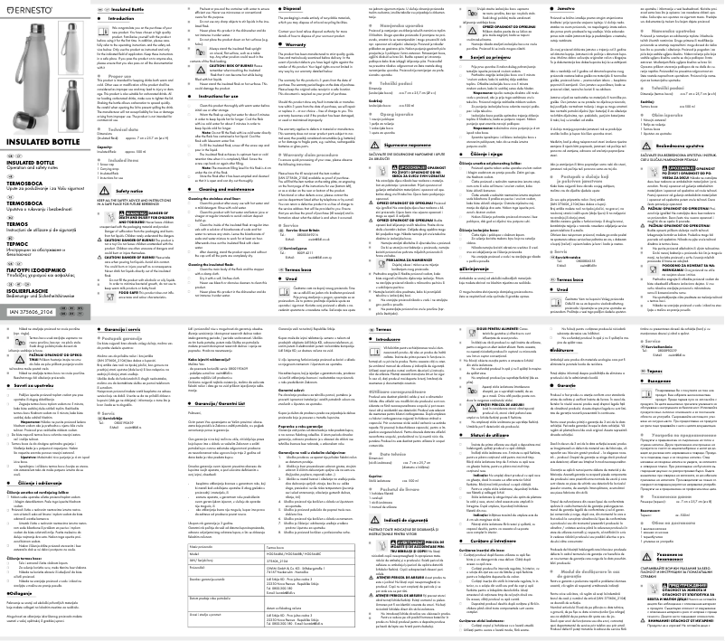 Page 1 de la notice Manuel utilisateur Ernesto HG05448A