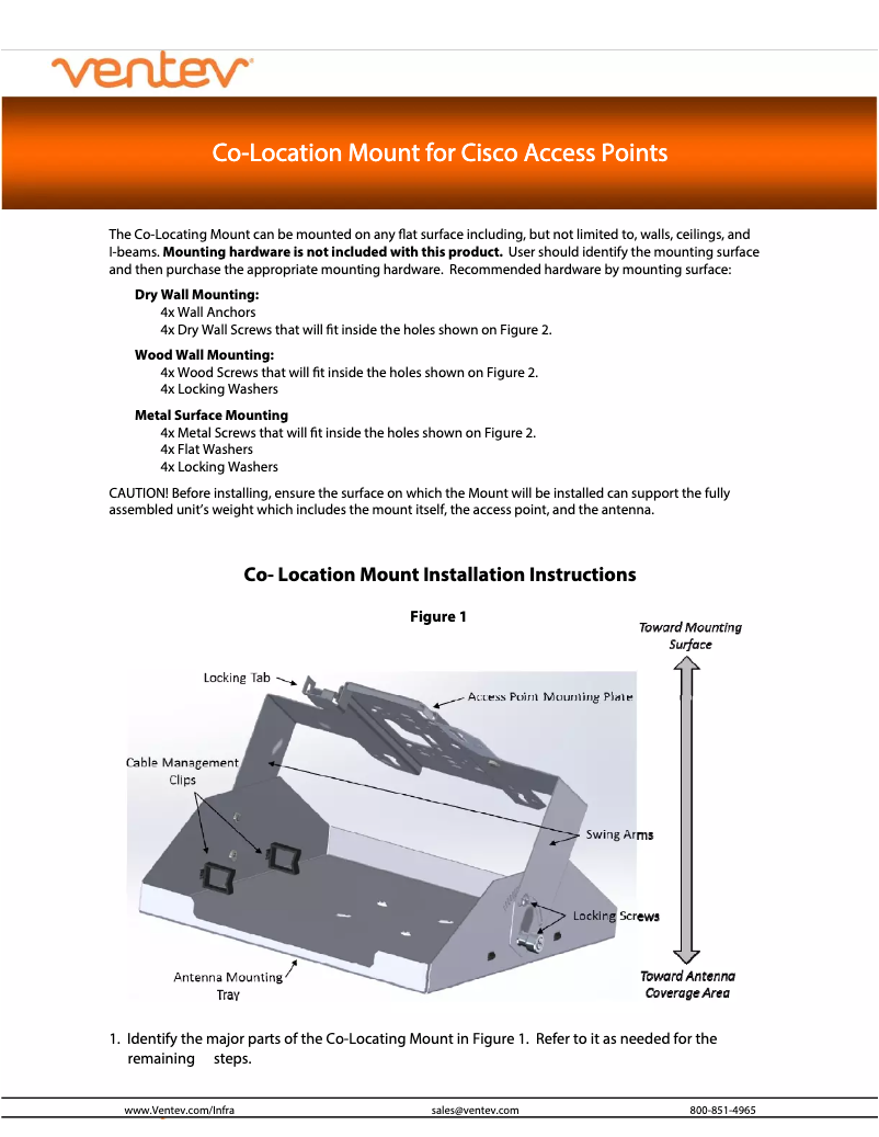 Image de la première page du manuel de l'appareil TW-HD-MOUNT502
