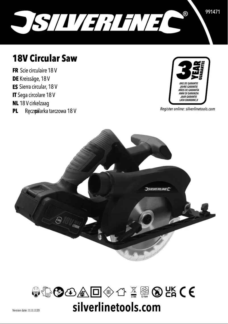 Page n°1 - Manuel utilisateur Silverline 991471