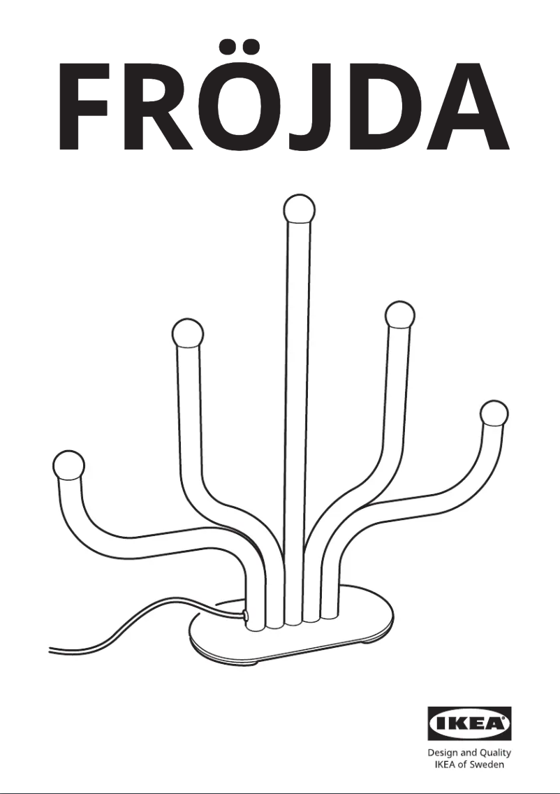 Image de la première page du manuel de l'appareil FRÖJDA 305.821.53