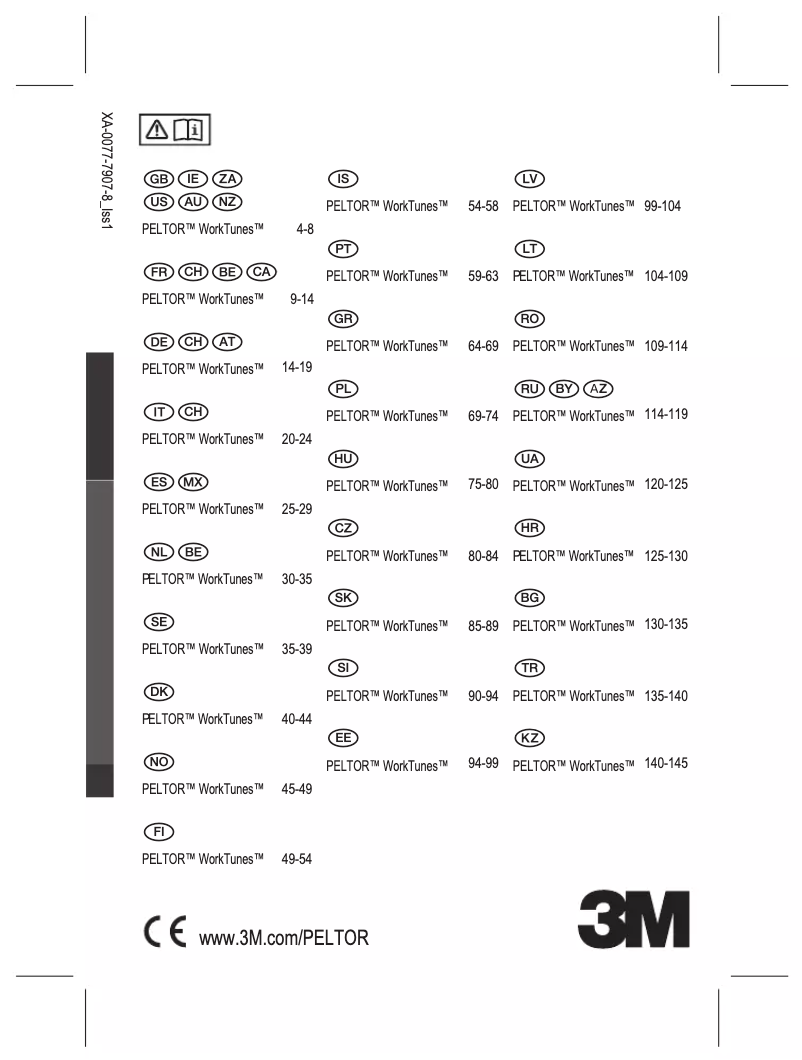 Image de la première page du manuel de l'appareil WorkTunes Pro