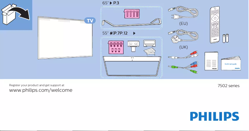 Imagen de la primera página del manual del dispositivo 49PUS7502