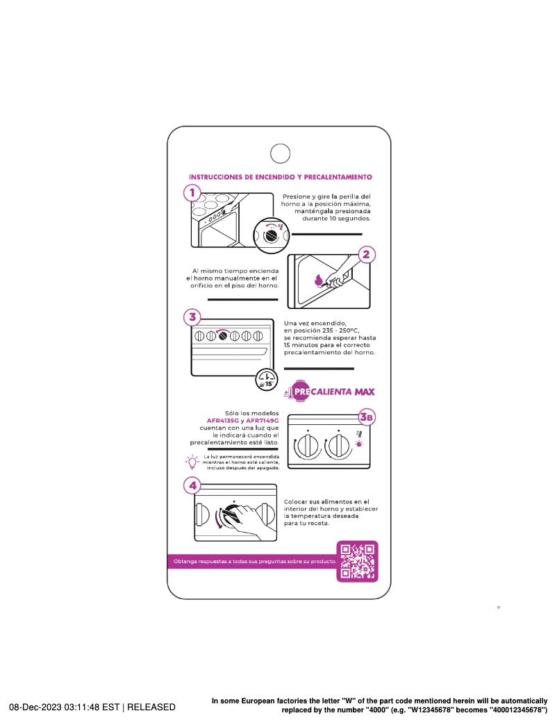 Página 1 del manual Manual de usuario Acros AFR4112B