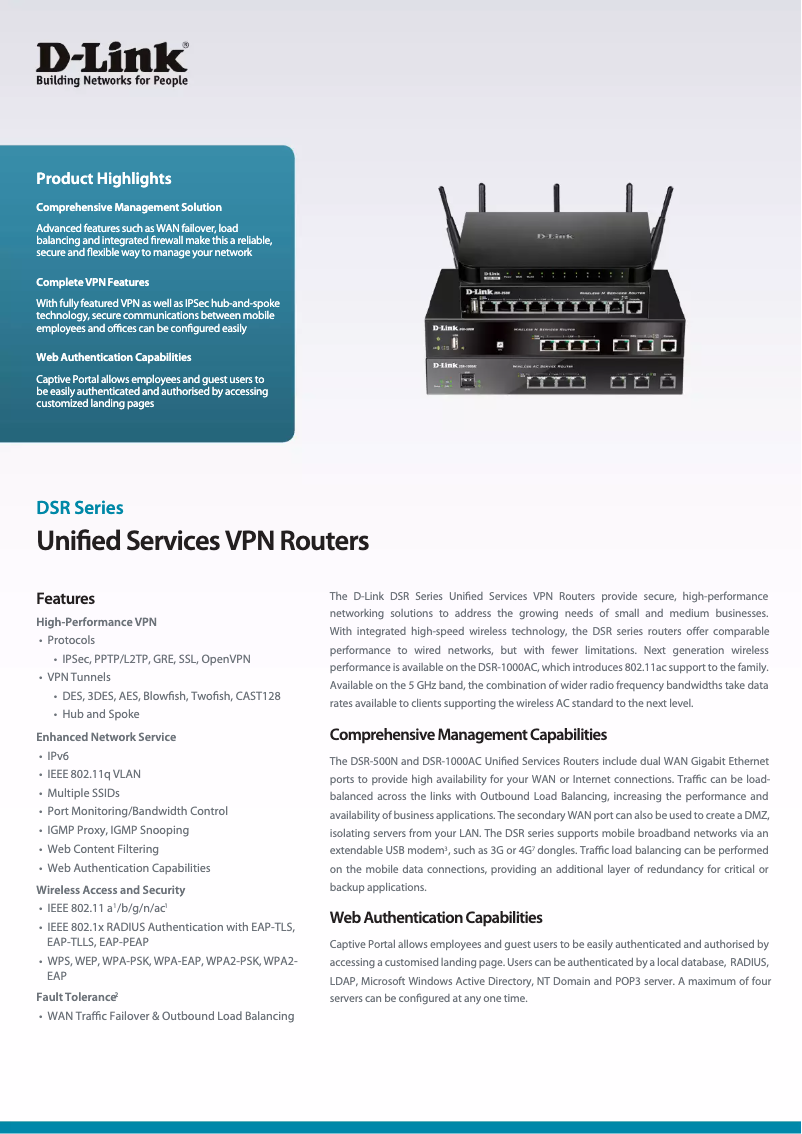 Image de la première page du manuel de l'appareil DSR-1000AC