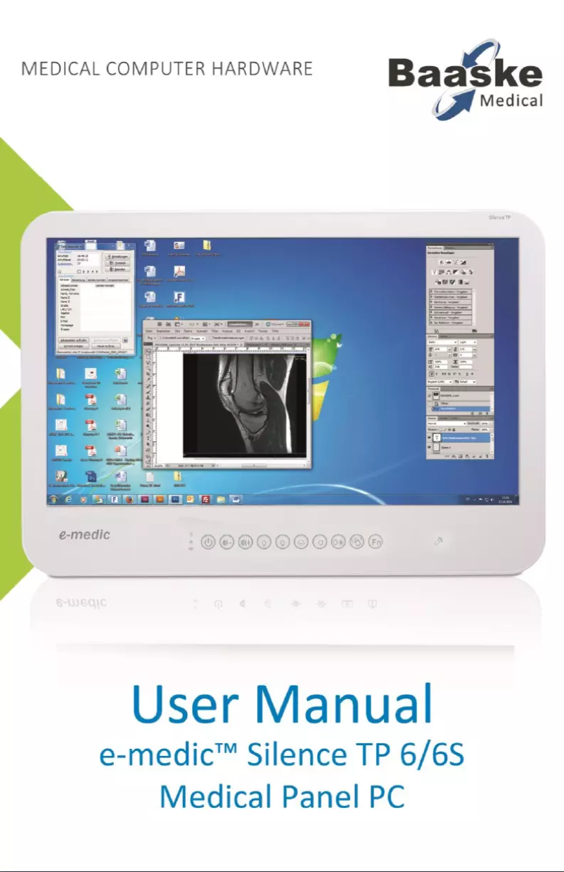 Page 1 de la notice Manuel utilisateur Baaske Medical e-medic Silence TP 6