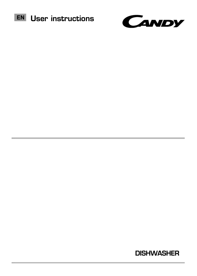 Page 1 de la notice Manuel utilisateur Candy CDI 2DS36Z-19