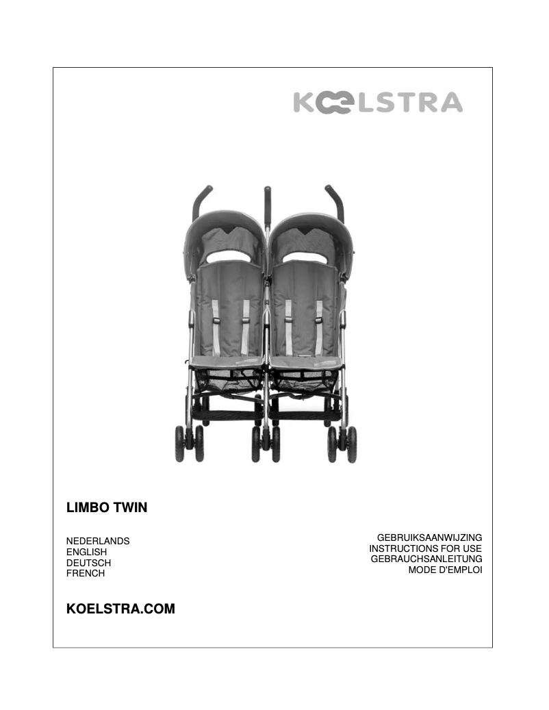 Page 1 de la notice Manuel utilisateur Koelstra Limbo Twin