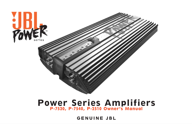 Image de la première page du manuel de l'appareil Power P-2510