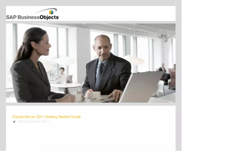 Page n°1 - Manuel utilisateur Business Objects SAP Crystal Server 2011