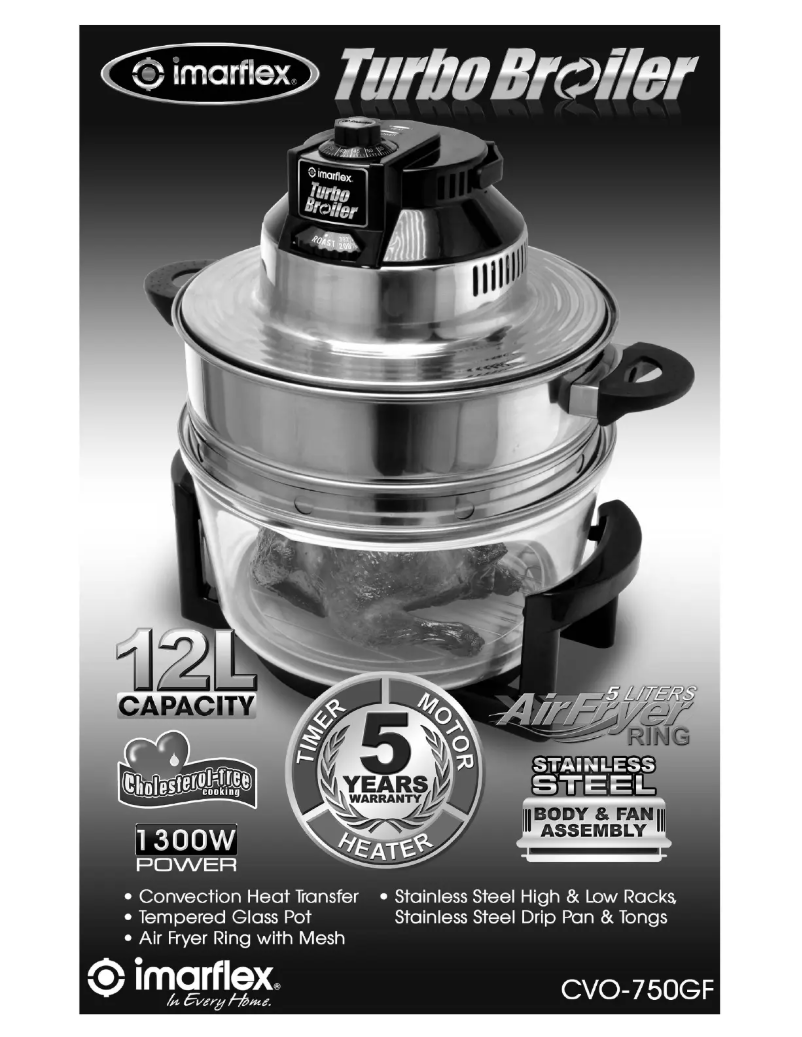 Page n°1 - Manuel utilisateur Imarflex Turbo Broiler CVO-750GF
