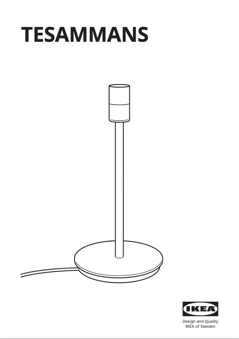 Image de la première page du manuel de l'appareil TESAMMANS 405.689.72