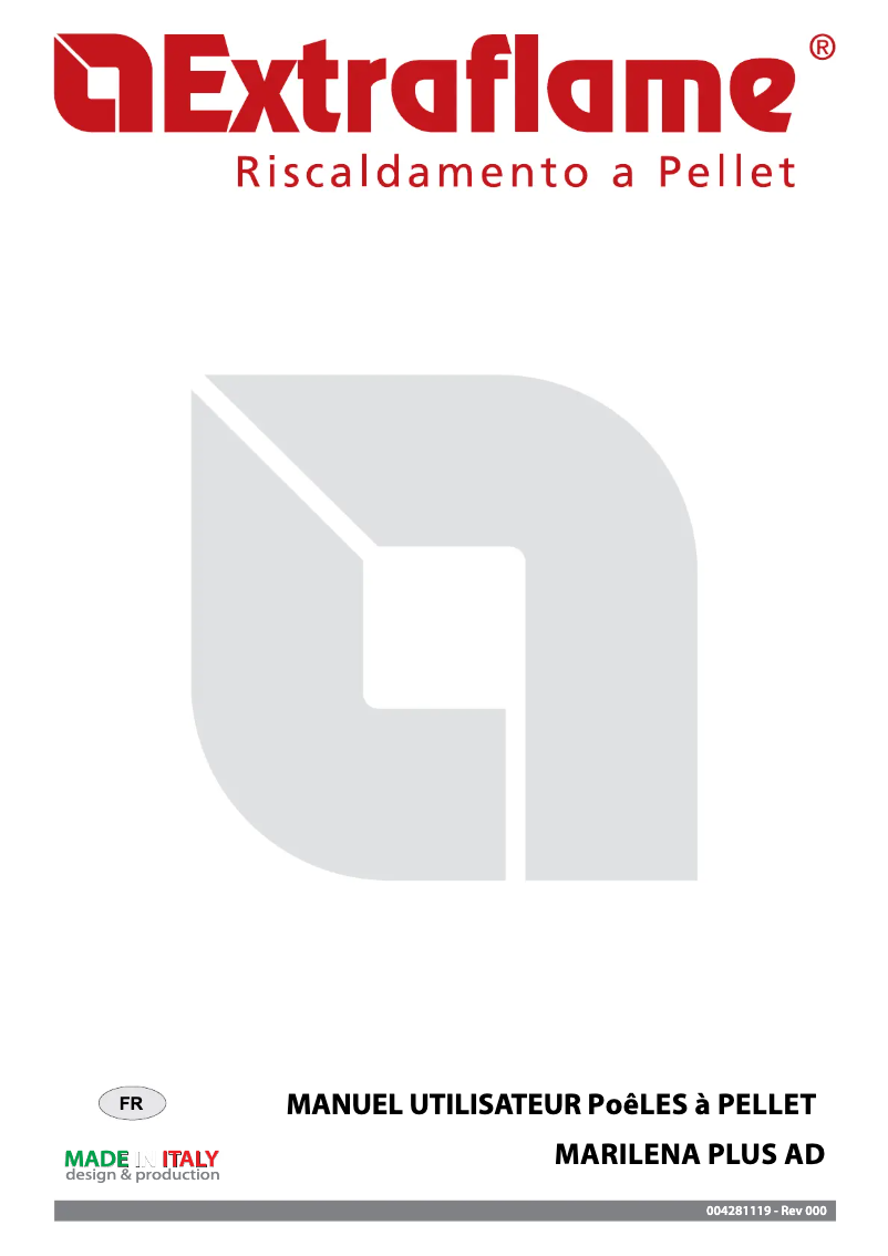 Page n°1 - Manuel utilisateur La Nordica Marilena Plus AD