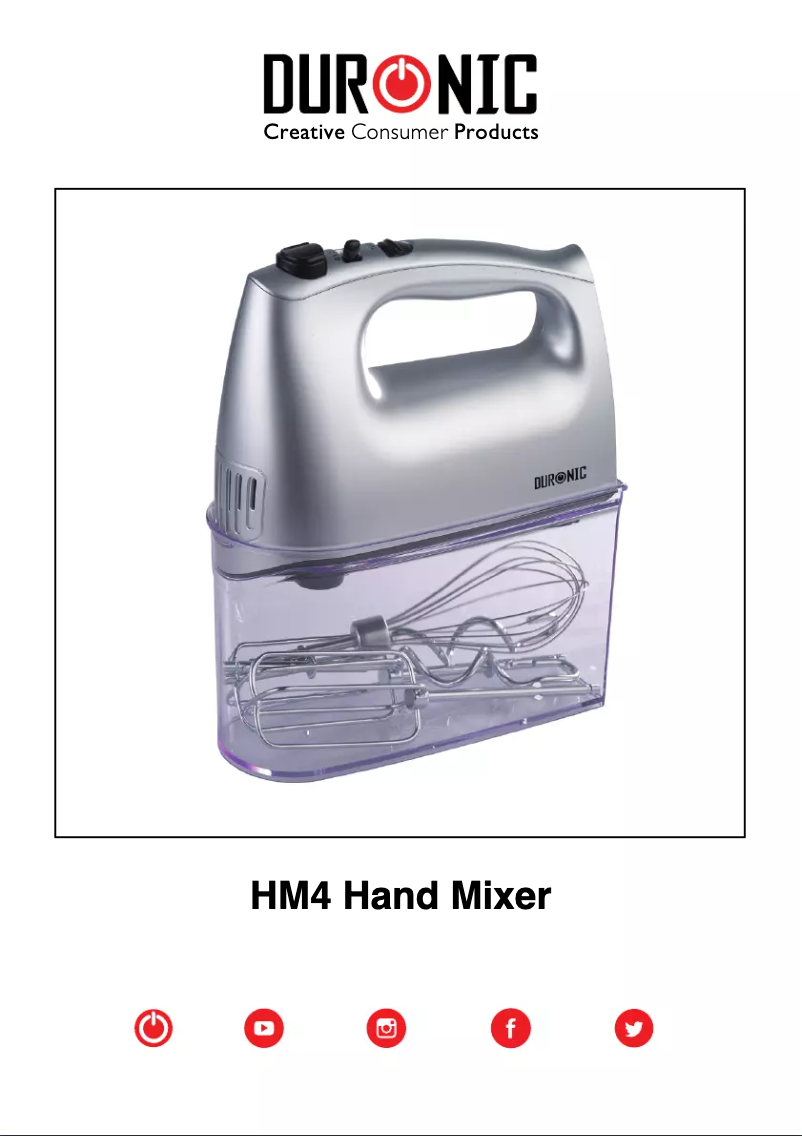 Page 1 de la notice Manuel utilisateur Duronic HM4