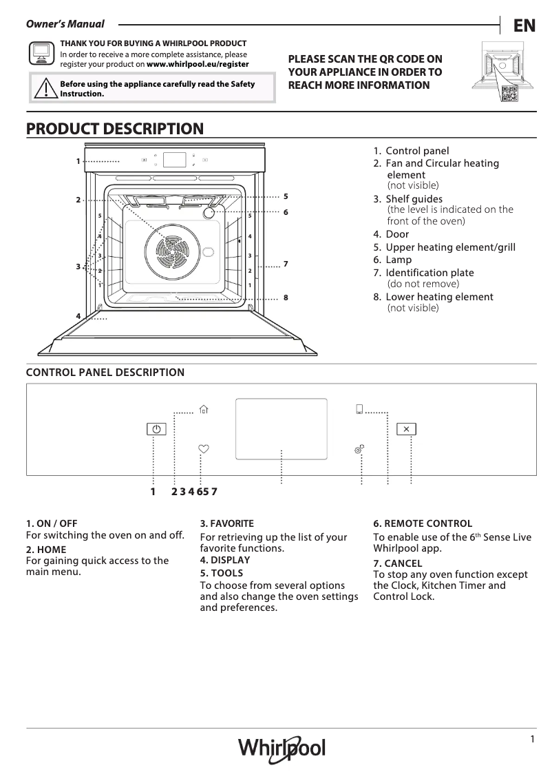 Page n°1 - Guide d'installation Whirlpool W9 OM2 4S1 H
