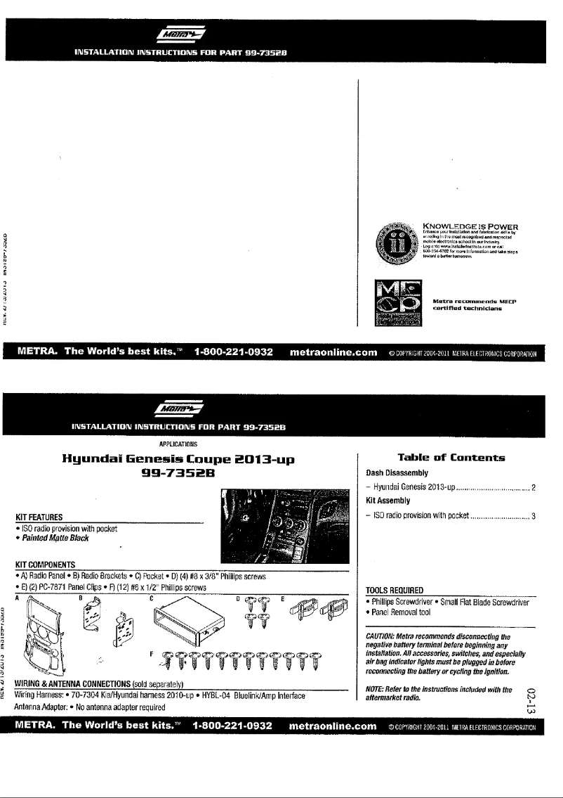 Page n°1 - Manuel utilisateur Pioneer CA-HM-HYU.012