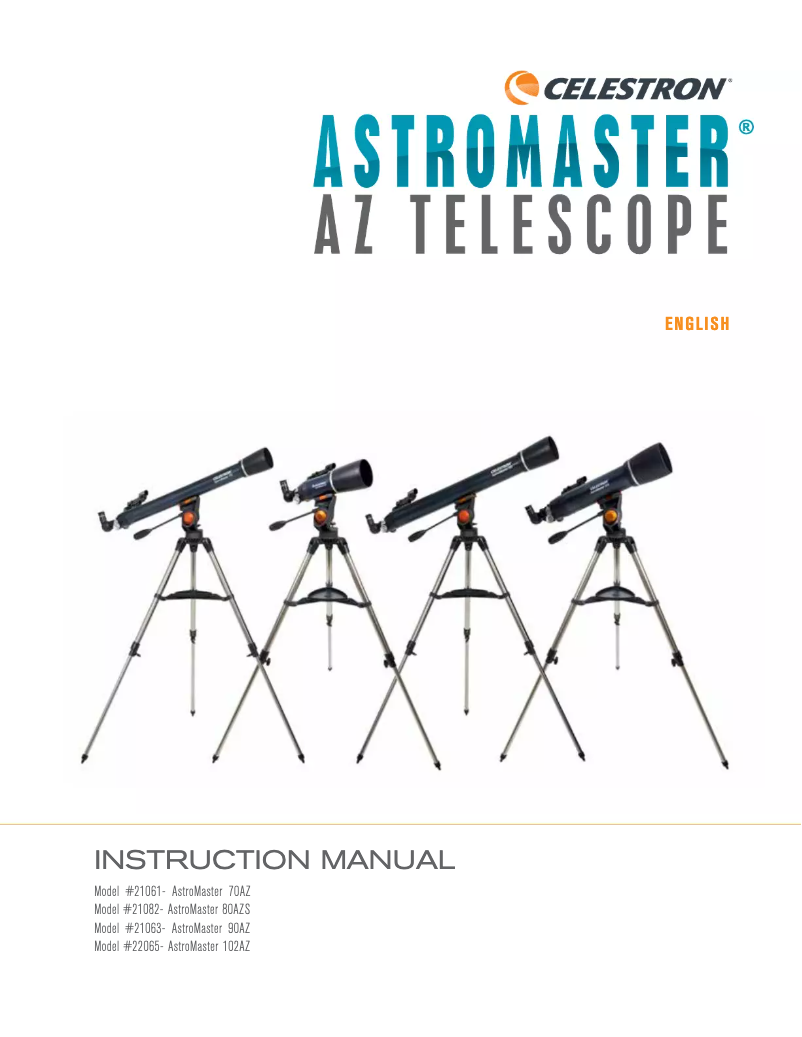Page n°1 - Manuel utilisateur Celestron AstroMaster 80AZ