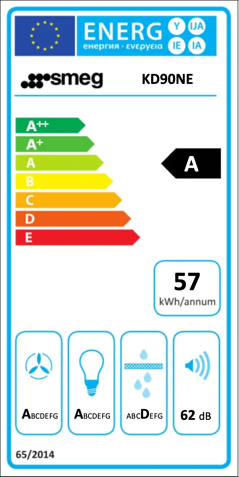 Page 1 de la notice Manuel utilisateur Smeg KD90NE