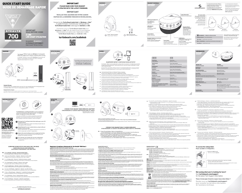 Page n°1 - Manuel utilisateur Turtle Beach Stealth 700 Gen 2