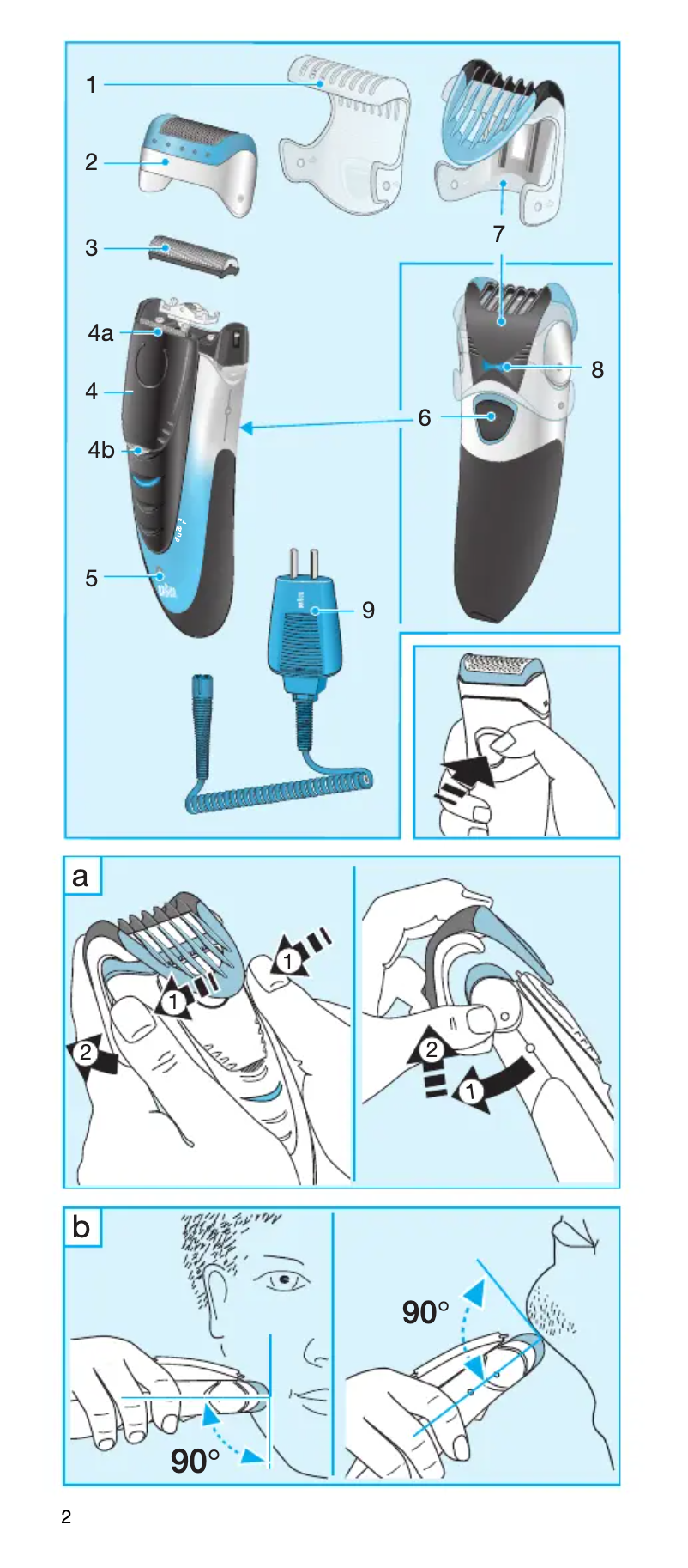 Page 1 of the manual User Manual Braun cruZer 3 2864