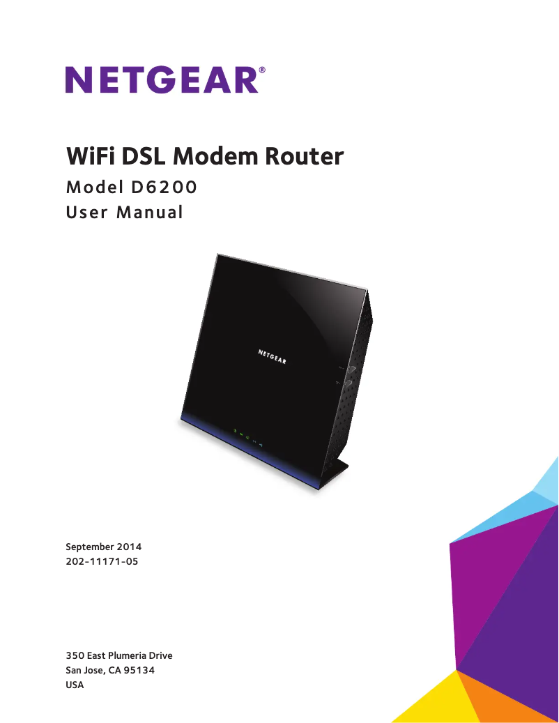 Page 1 de la notice Manuel utilisateur Netgear D6200