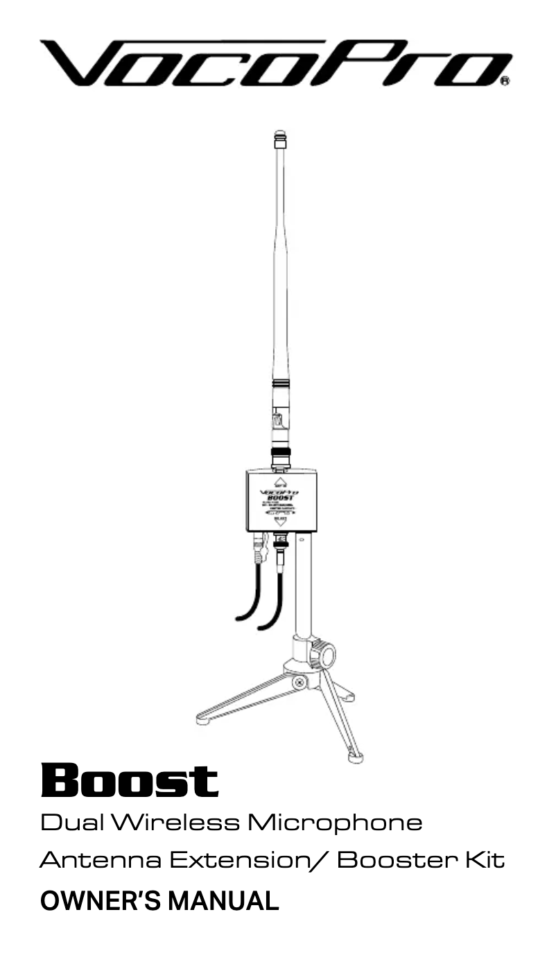 Image de la première page du manuel de l'appareil Boost