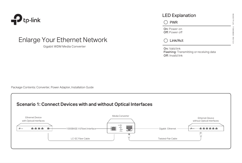 Page 1 de la notice Guide d'installation TP-Link TL-FC311A