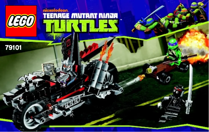 Page 1 de la notice Manuel utilisateur Lego Ninja Turtles 79101