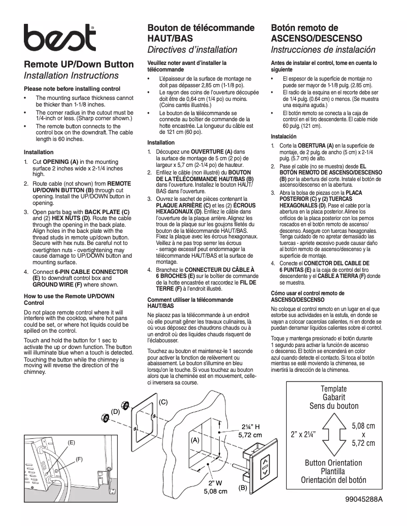 Page n°1 - Manuel utilisateur Best ACRD