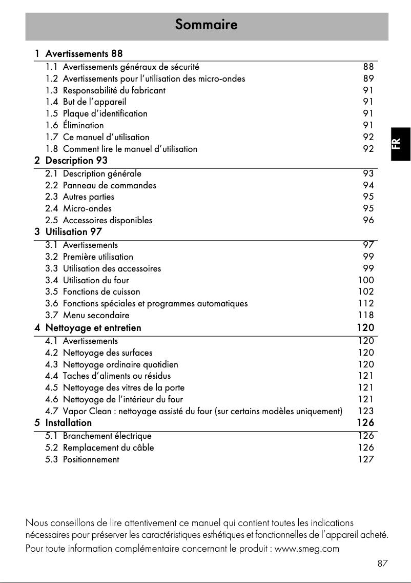 Image de la première page du manuel de l'appareil SF4920MCN