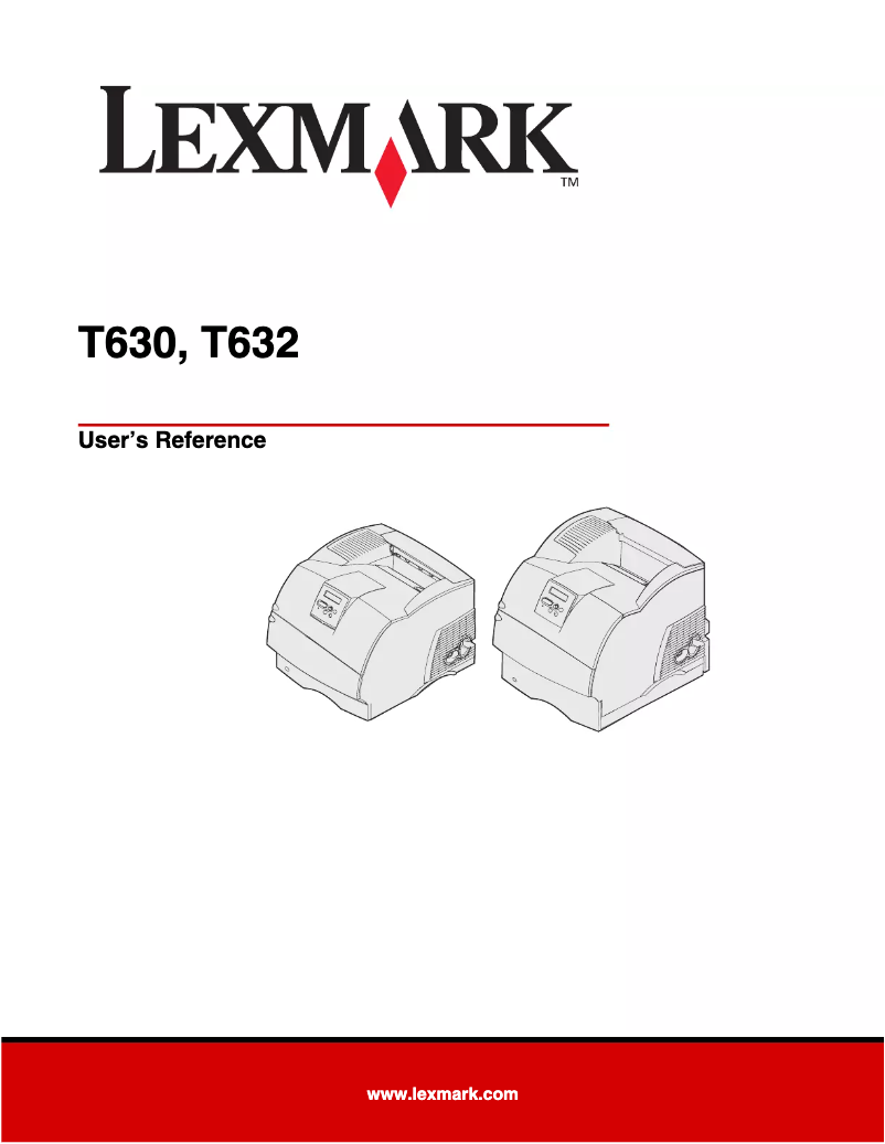 Page 1 de la notice Manuel utilisateur Lexmark T630