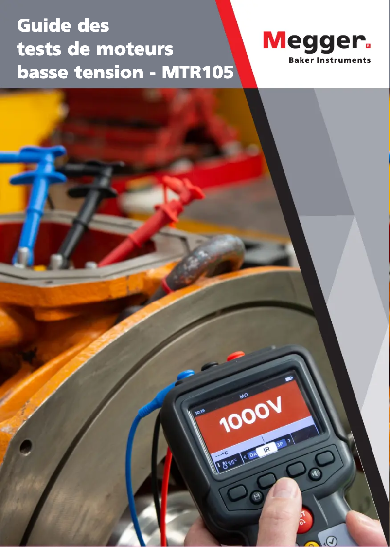 Página 1 del manual Folleto Megger MTR105