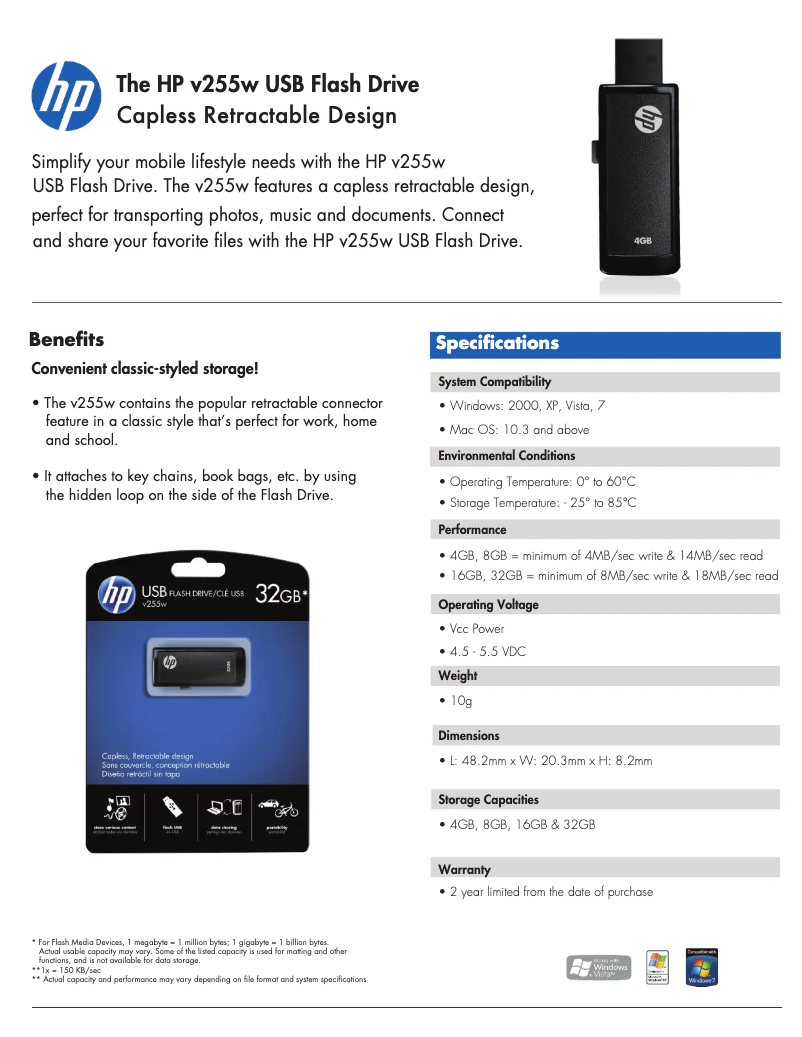 First page image of the manual for Flash Drive