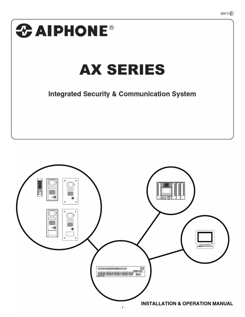 Page n°1 - Manuel utilisateur Aiphone AX-DM
