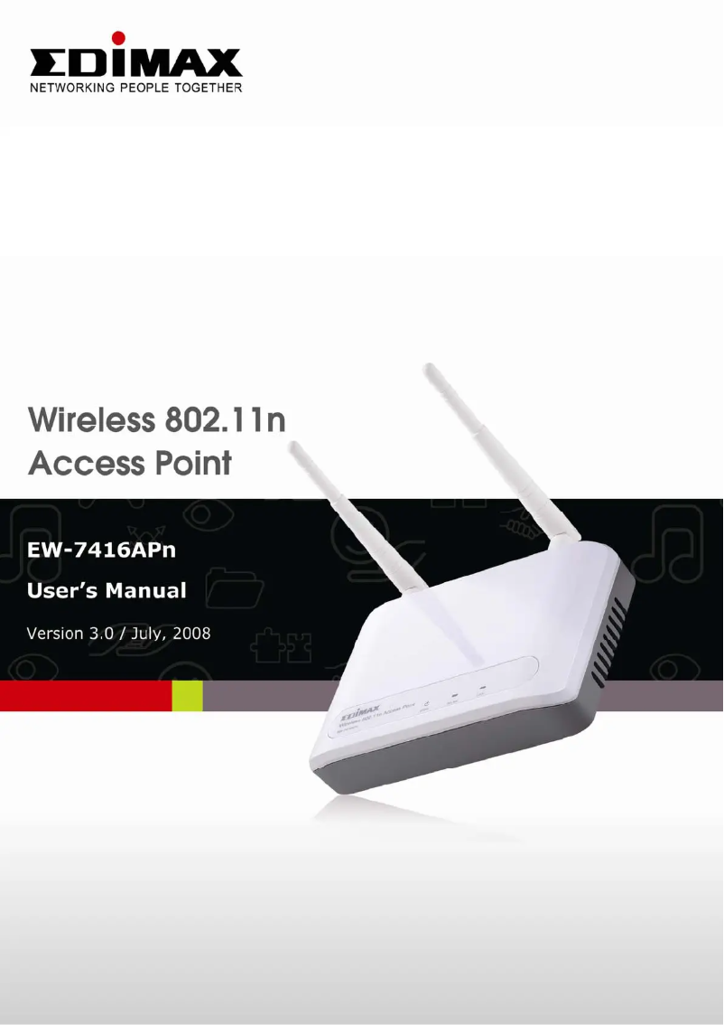 Page n°1 - Manuel utilisateur Edimax EW-7416APn