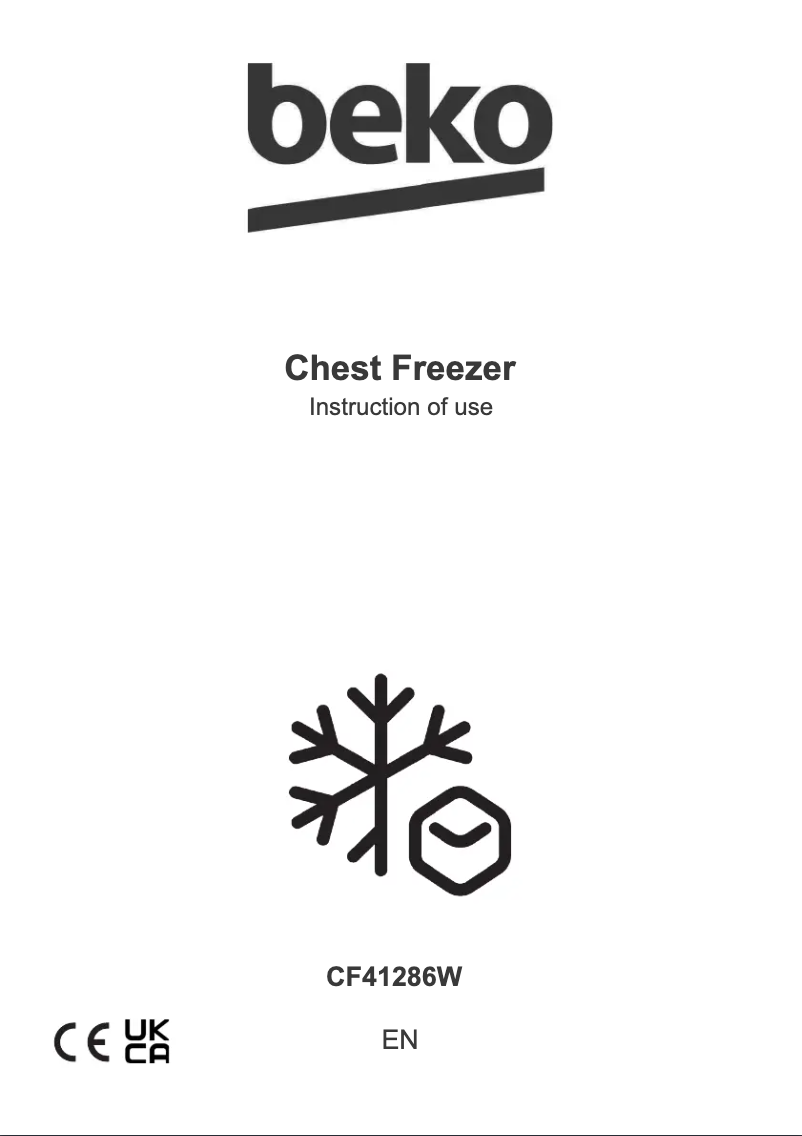 Page 1 de la notice Manuel utilisateur Beko CF41286W