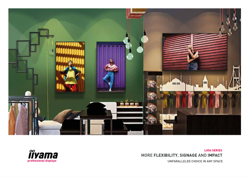 Page 1 de la notice Brochure Iiyama ProLite LH9854UHS