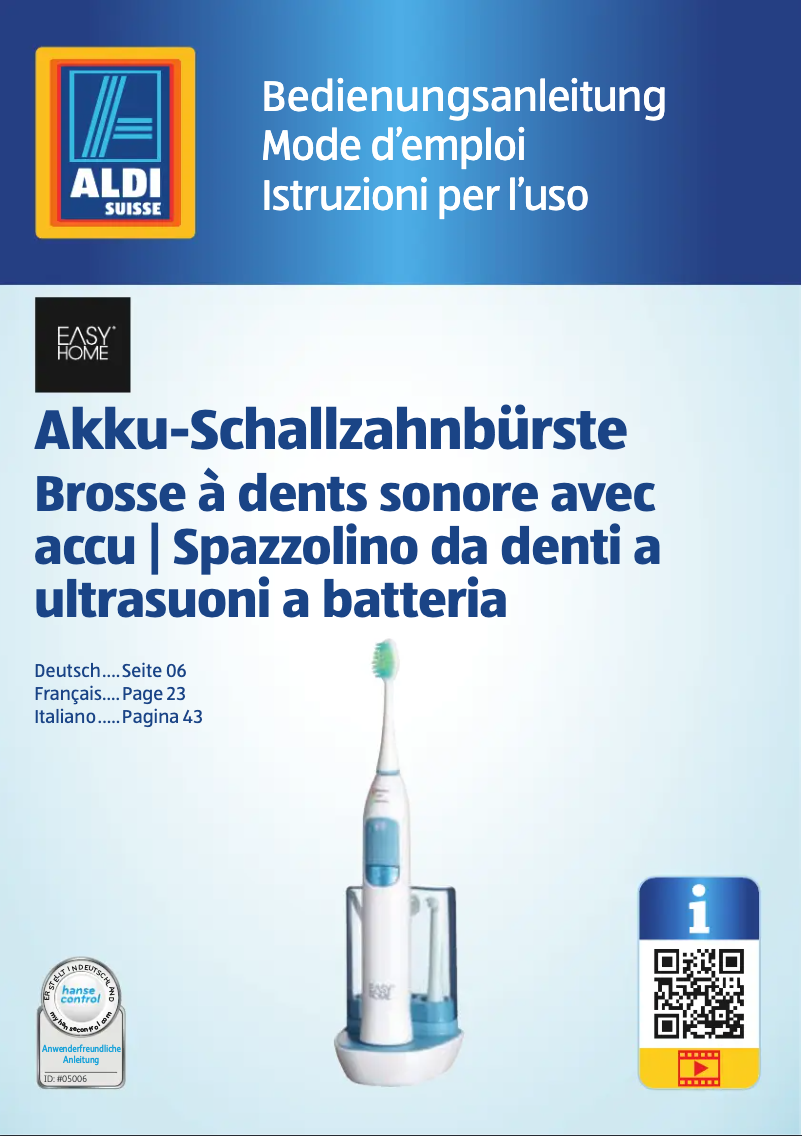 Page 1 de la notice Manuel utilisateur Easy Home GT-TBs-01