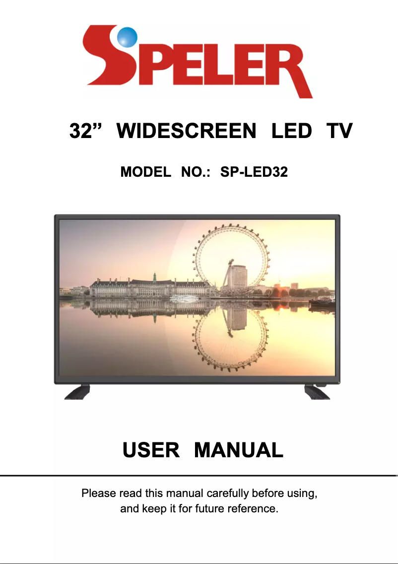 Image de la première page du manuel de l'appareil SP-LED32