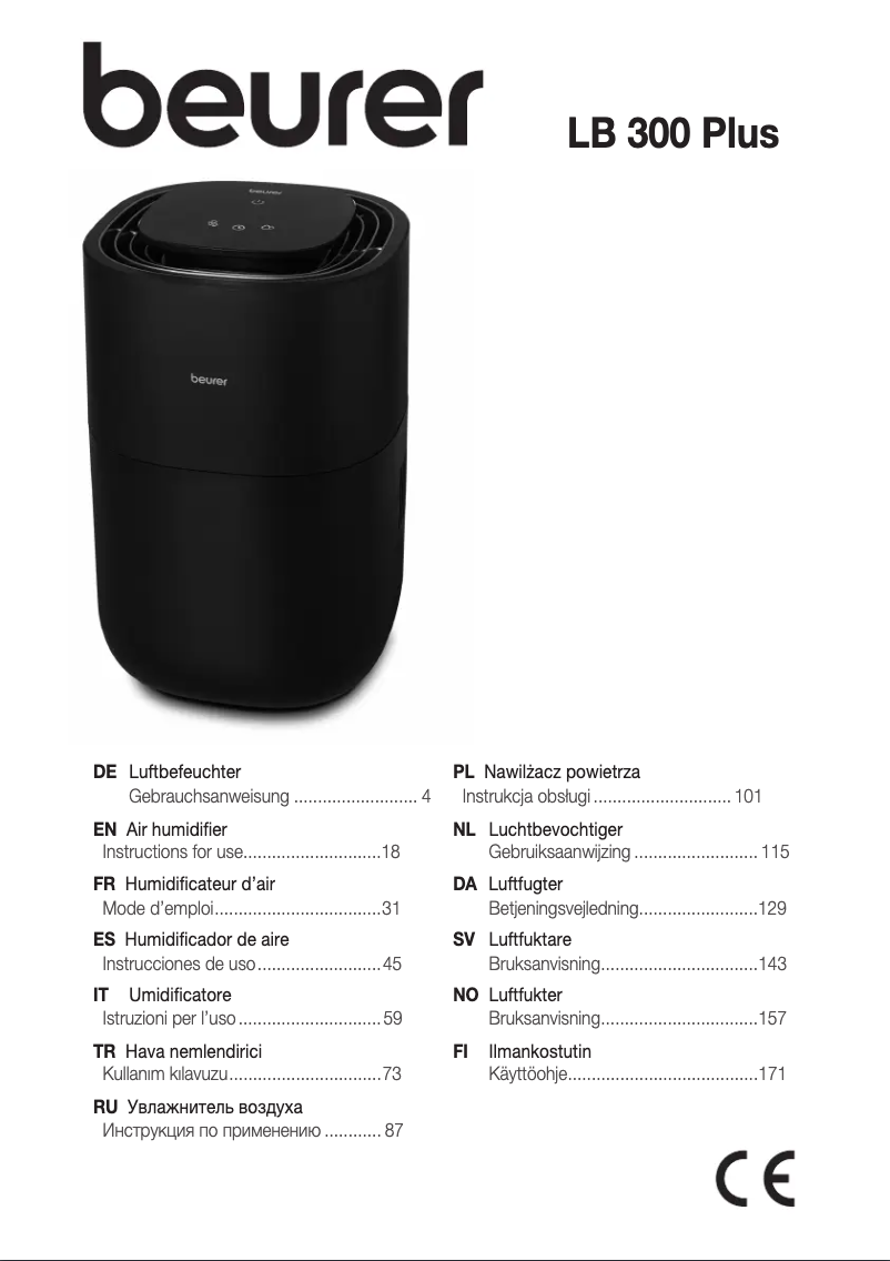 Page n°1 - Manuel utilisateur Beurer LB 300 Plus