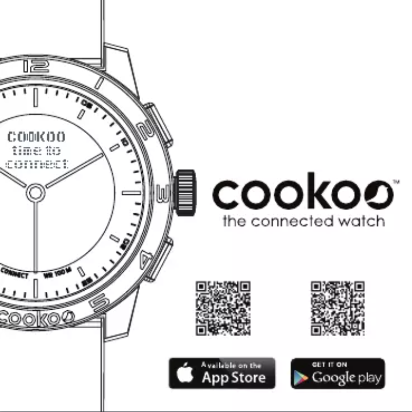 Page 1 de la notice Manuel utilisateur Cookoo Watches CK20-005-01