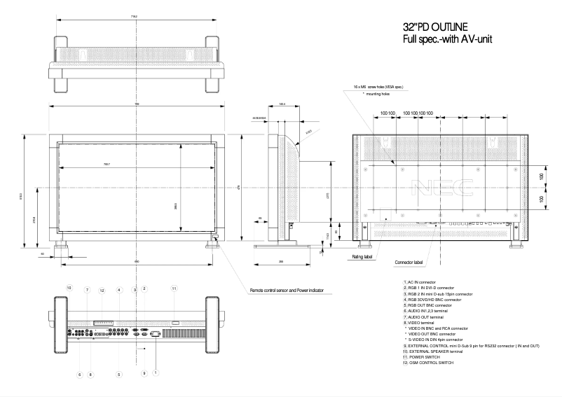 Image de la première page du manuel de l'appareil MultiSync LCD3210