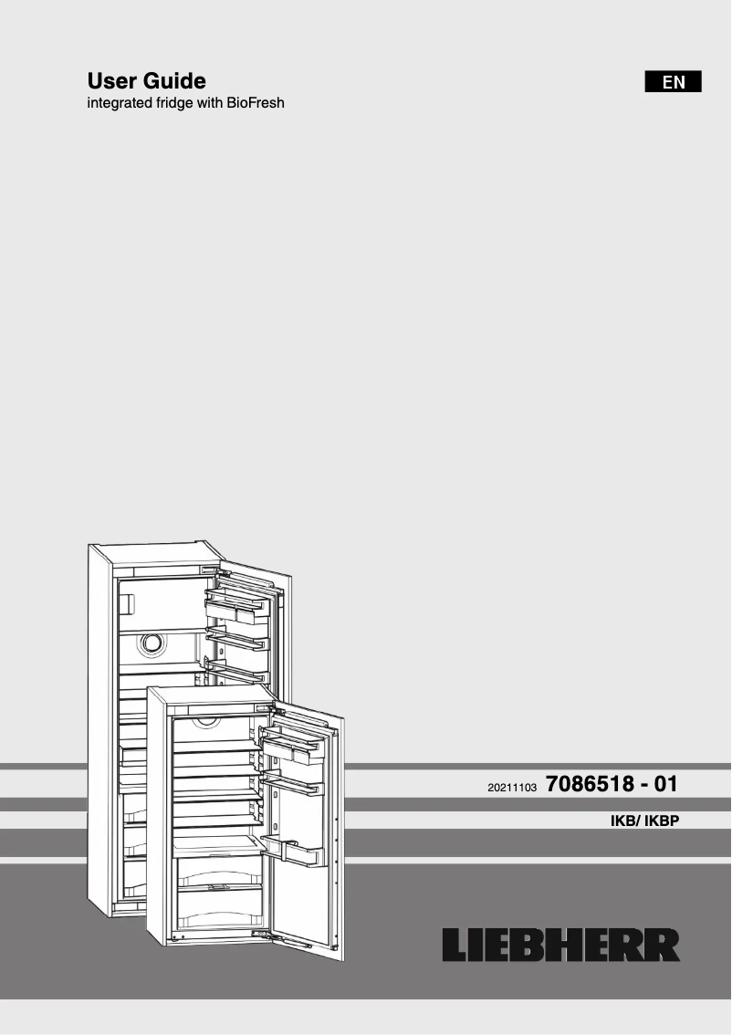 Page 1 de la notice Manuel utilisateur Liebherr SIKB 3550