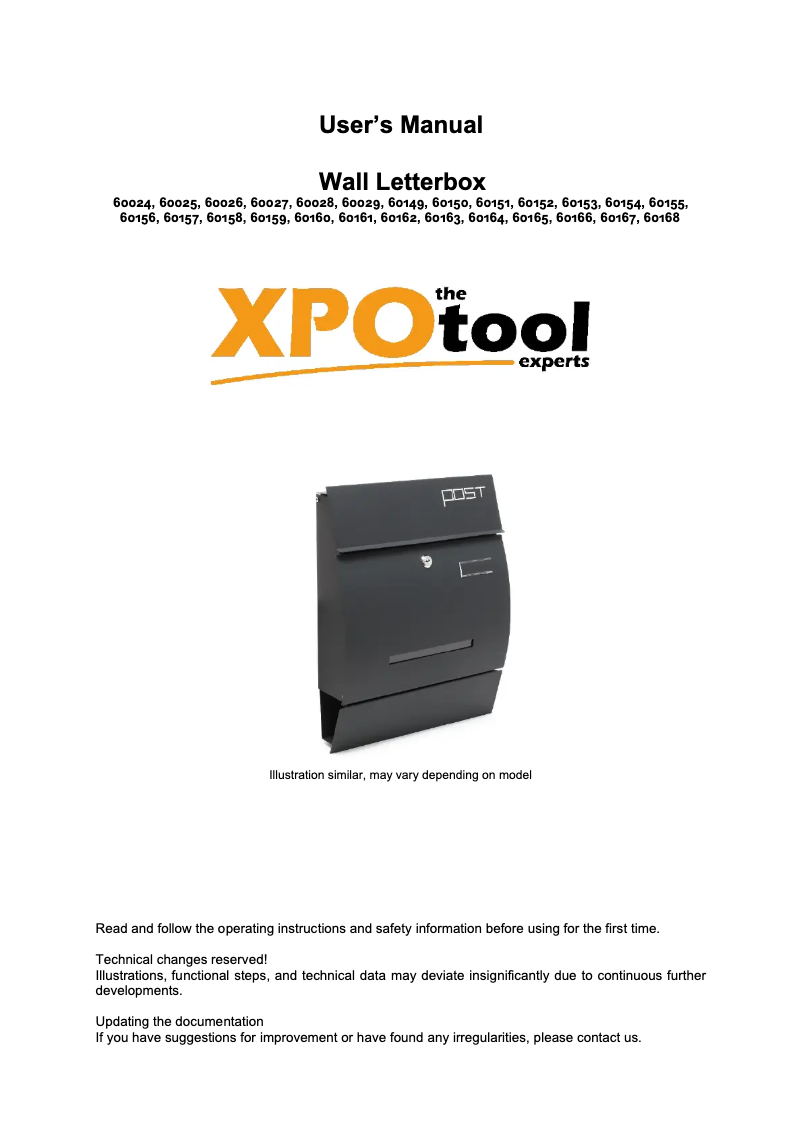 Page n°1 - Manuel utilisateur WilTec 60152