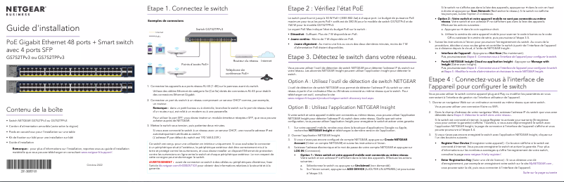 Page n°1 - Guide d'installation Netgear GS752TPv3