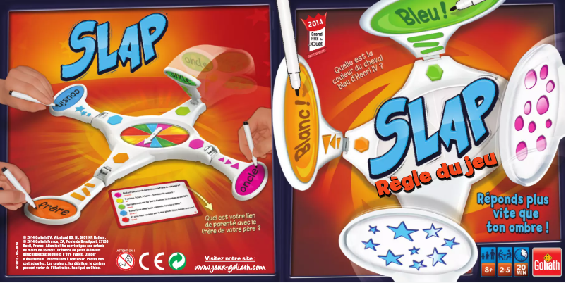 Page 1 de la notice Manuel utilisateur Goliath Slap