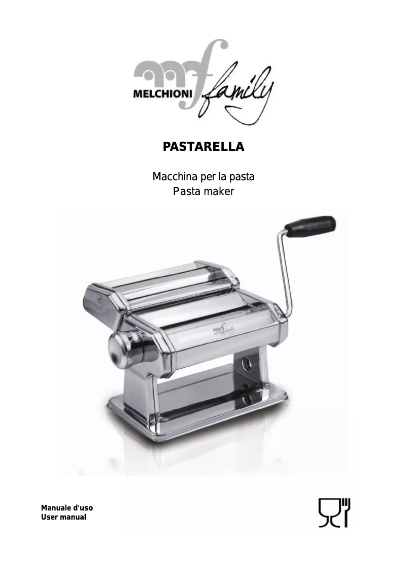 Page 1 de la notice Manuel utilisateur Melchioni Pastarella